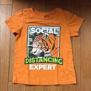 Epic Threads Orange 'Social Distancing Expert' Tee